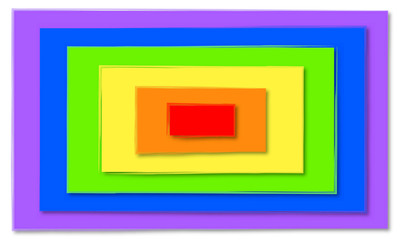 Wall Mural - Vector illustration rectangle rainbow colors