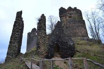 Old castle ruins of Egerberk, Czech Republic