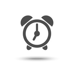 Alarm clock icon isolated