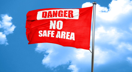 Wall Mural - apocalypse danger background, 3D rendering, a red waving flag