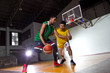 © hin255 - Two Basketball players competition game sport
