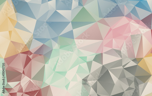 Naklejka - mata magnetyczna na lodówkę Abstract polygonal triangular background - vector illustration.e