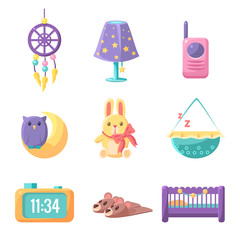 Sticker - Baby Bedroom Elements Set