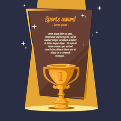 Sports award vector illustration