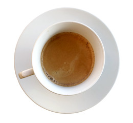 white coffee cup (clipping path)