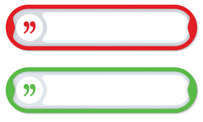 Poster - Colored frames for any text with quotation  mark