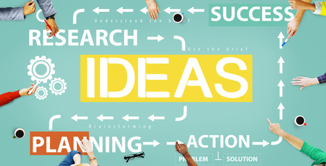 Poster - Ideas Success Planning Action Management Concept