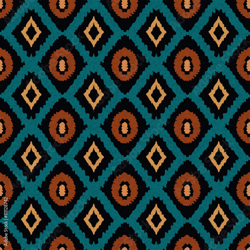 Ethnic seamless pattern, carpet, rug Poster Mural XXL