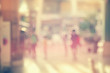 © tonktiti - Blur people walking in shopping center mall abstract background.