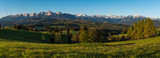 Fototapeta Fototapety z widokami - Morning panorama of Tatra Mountains in spring, Poland