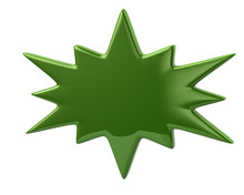 3d Illustration Of Green Bursting Icon