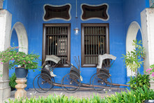 Blue Mansion In Georgetown, Penang, Malaysia　ペナン島のブルーマンション