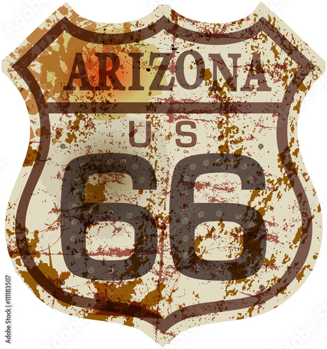 Vintage Route 66 Road Sign Retro Style Grungy Style Arizona Stock Vector Adobe Stock Vintage Route 66 Road Sign Retro Style Grungy Style Arizona Stock Vector Adobe Stock
