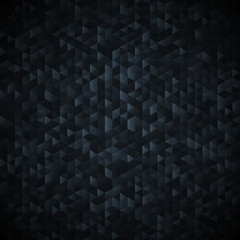 Poster - Dark gaphite graglittering lamina sequins mosaic pattern.