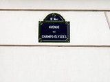 Fototapeta Fototapety Paryż - Paryż - tablica z nazwą ulicy Avenue des Champs-Elysees