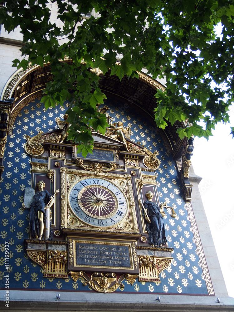 Obraz na płótnie Paryż - zabytkowy zegar w salonie