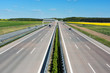Germany motorway on a sunny day with little traffic