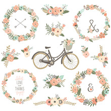Vintage Flower Bicycles