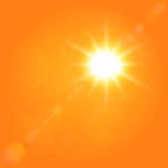 Poster - Sparkling glittering star light sun shine lens flare