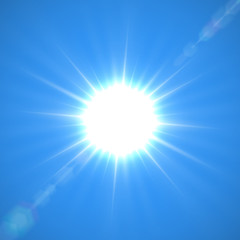 Poster - Sparkling glittering star light sun shine lens flare