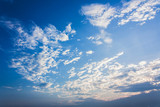 Fototapeta Na sufit - blue sky and white cloud background