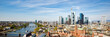 canvas print picture - Skyline von Frankfurt am Main, Deutschland, Panorama