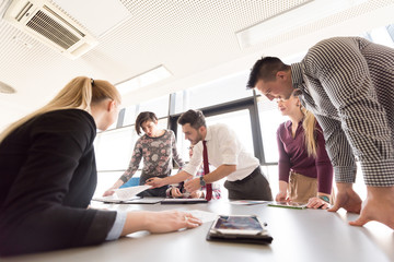 startup business team on meeting at modern office