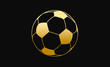 Gold Soccer Ball Vector