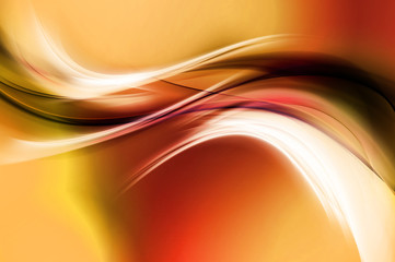 Poster - Abstract Gold Wave Design Background