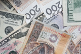 Fototapeta Do akwarium - Polish zloty and dollar, cash