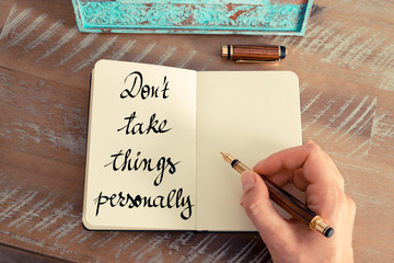 Wall Mural - don't take things personally