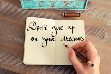 Wall Mural - don't give up on your dreams