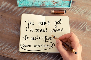 Wall Mural - handwritten quote as inspirational concept image