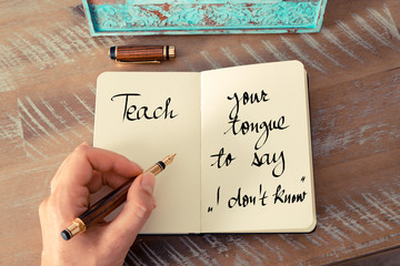 Wall Mural - handwritten quote as inspirational concept image