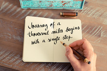 Handwritten Quote As Inspirational Concept Image