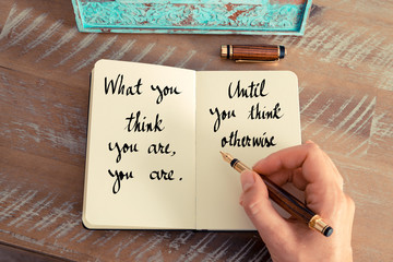 Wall Mural - handwritten proverb as inspirational concept image
