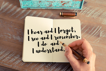 Wall Mural - handwritten quote as inspirational concept image