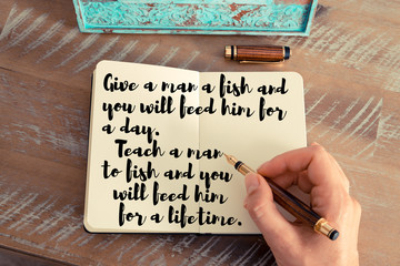 Wall Mural - handwritten quote as inspirational concept image