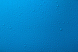 Fototapeta Łazienka - blue surface with water drops