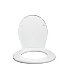 Toilet seat lid on the chair