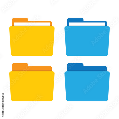 Fotografía File folder in flat style.