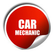 © Argus - car mechanic, 3D rendering, red sticker with white text