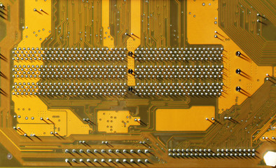 Wall Mural - Computer motherboard, close up