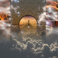 Canvas Print - man on spiritual journey