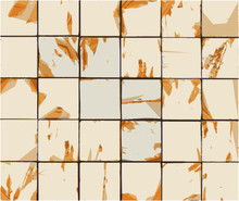 Multiple Abstract Combined Orange Beige Tile Backdrop