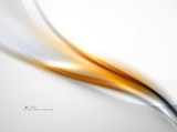 Fototapeta Panele - Orange wave abstract background