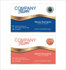 Modern simple business card template