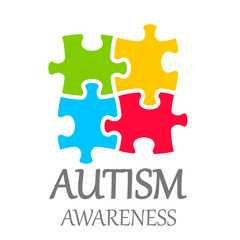 Sticker - Vector world autism awareness day