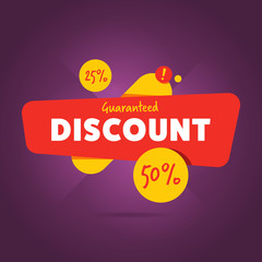 Wall Mural - special discount advertisement promo banner flat abstract isolated vector illustration