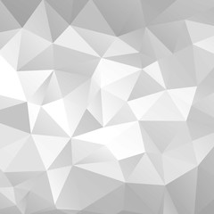 Wall Mural - Gray triangular abstract background. Trendy vector illustration. 